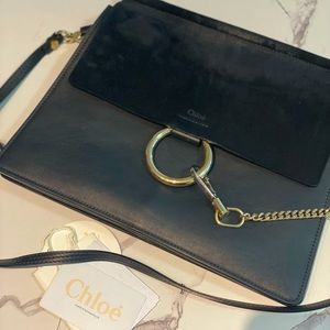 Authentic Chloe Faye Bag Medium Black